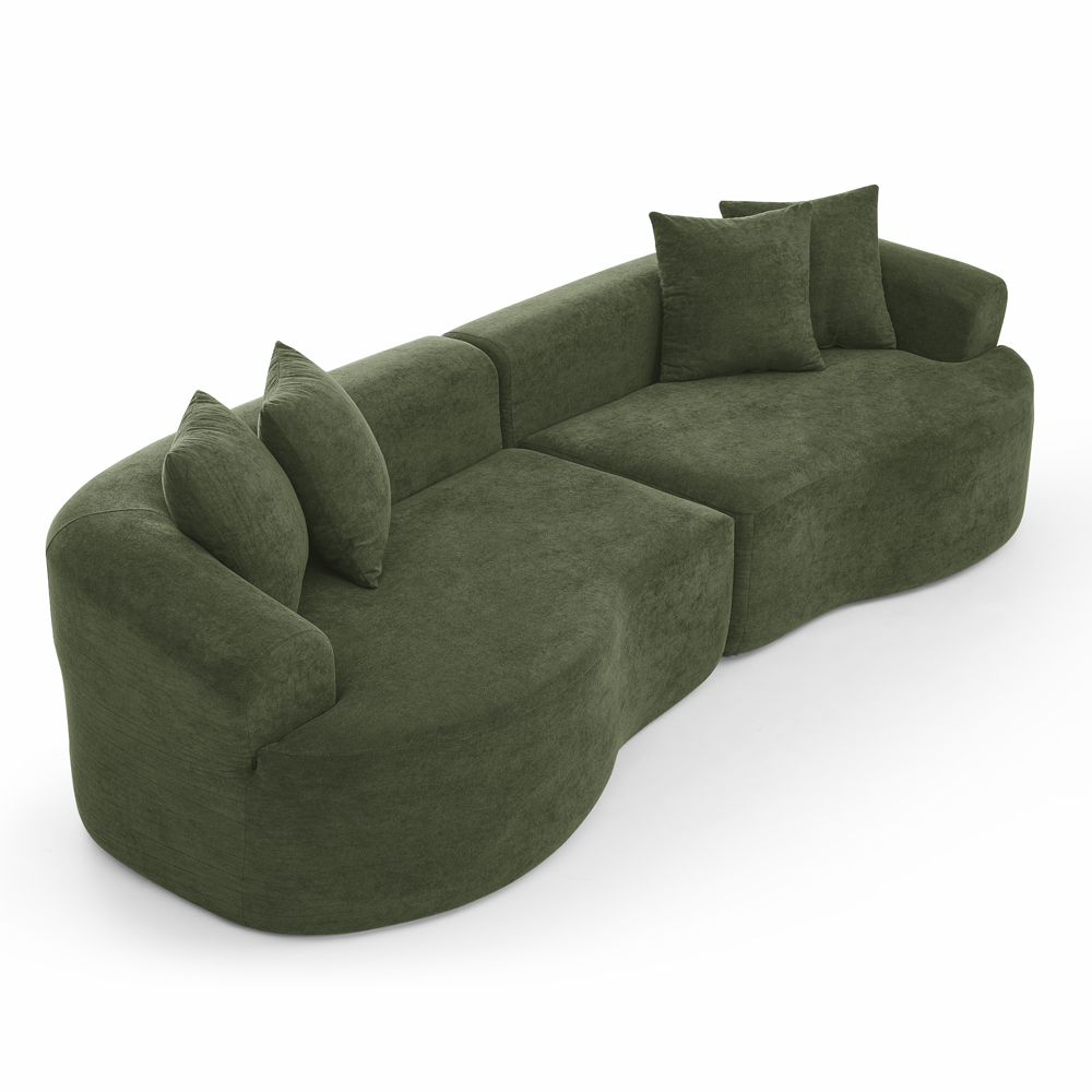 Sectional Curved Sofa - Image 3