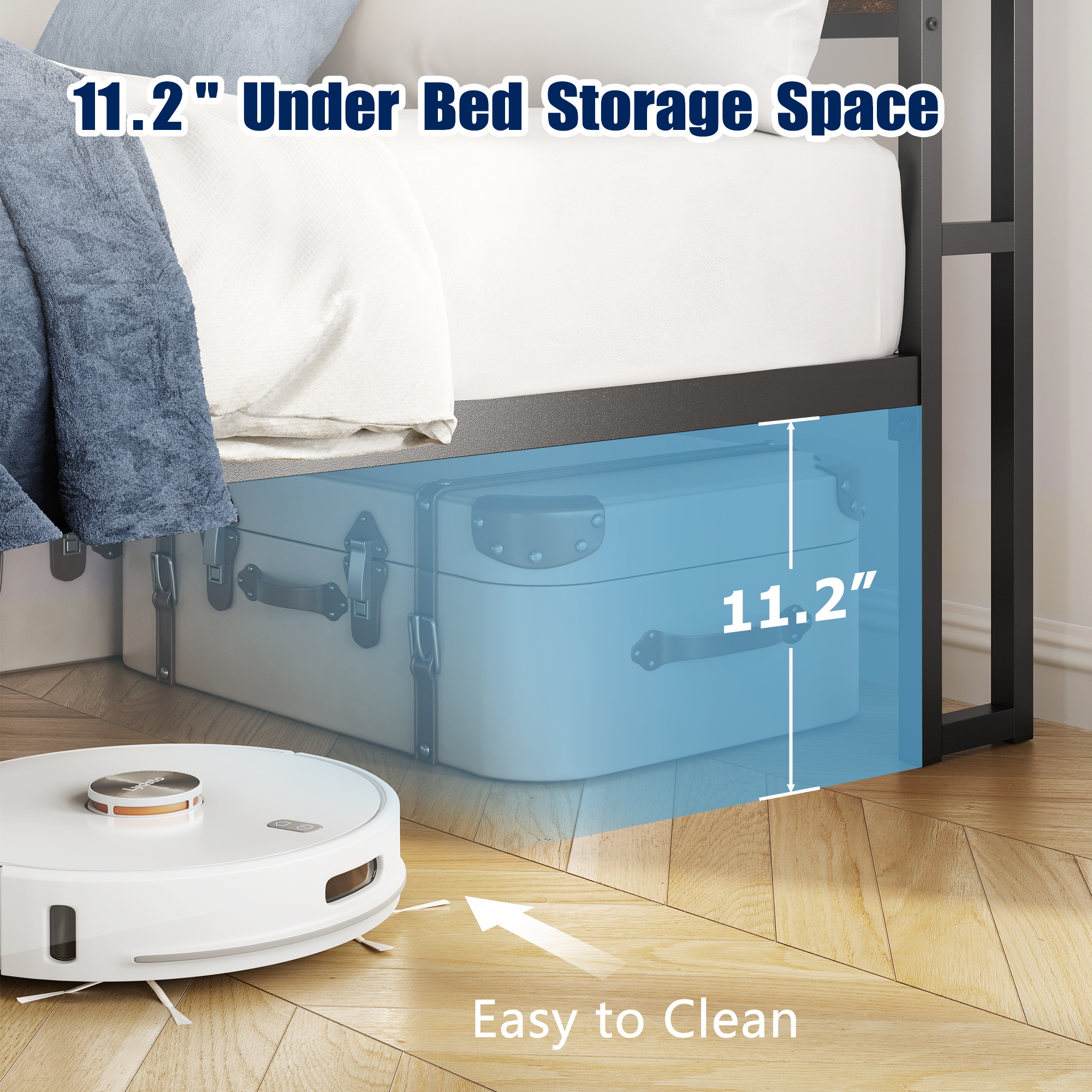 Bed Frame with LED & Socket - Image 6