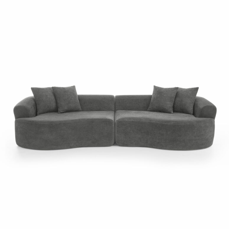 Sectional Curved Sofa - Image 8
