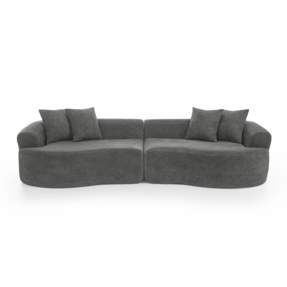 Sectional Curved Sofa - Image 8