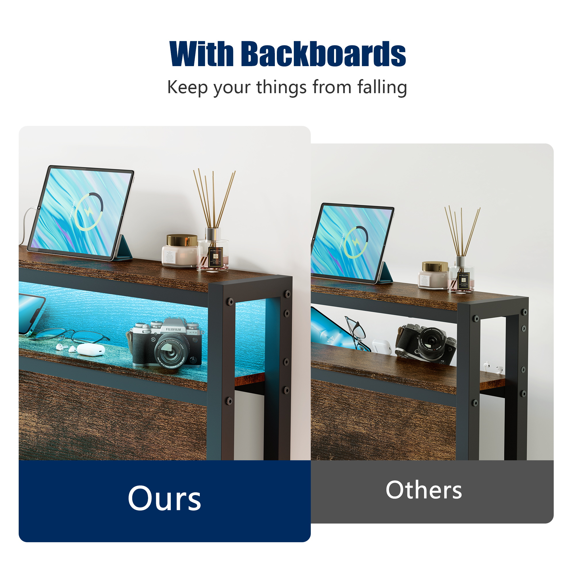 Bed Frame with LED & Socket - Image 8