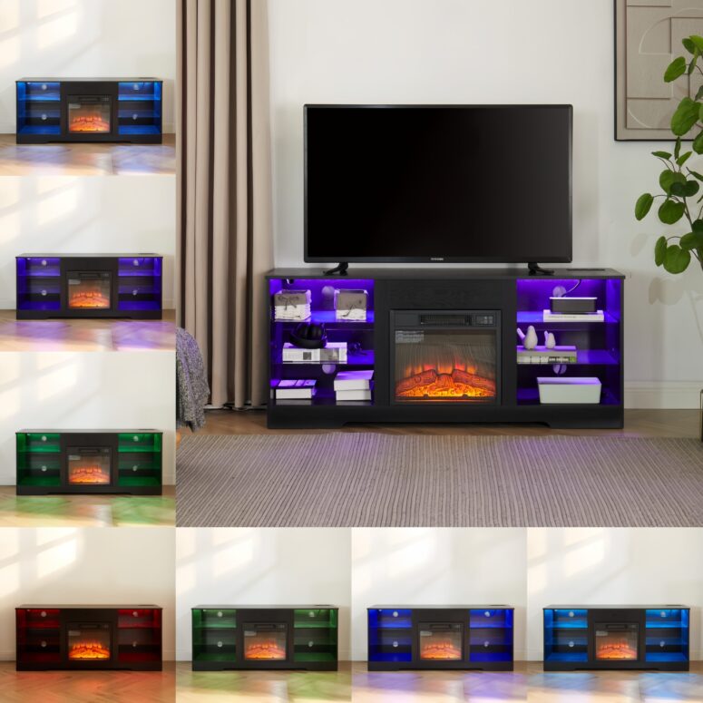 Electric Fireplace TV Stand - Image 7
