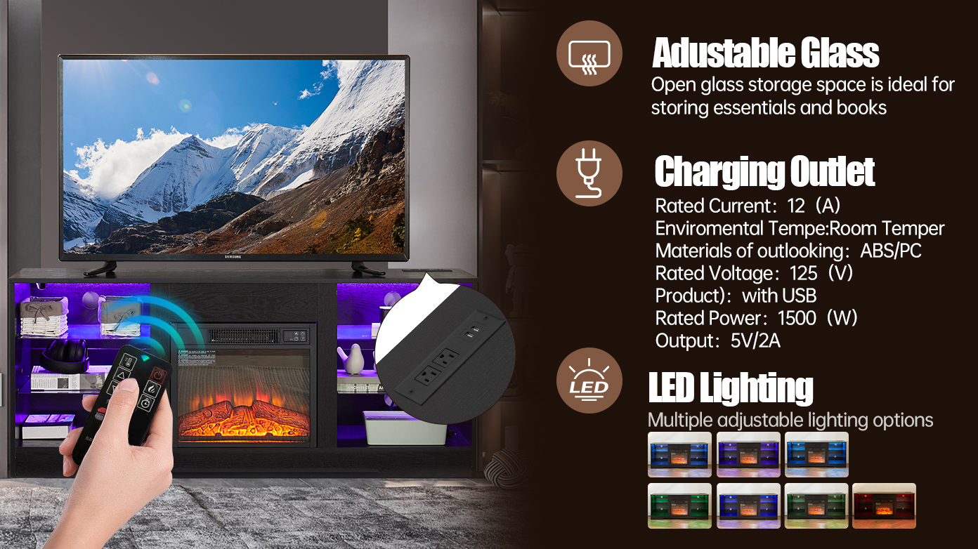 Electric Fireplace TV Stand - Image 8