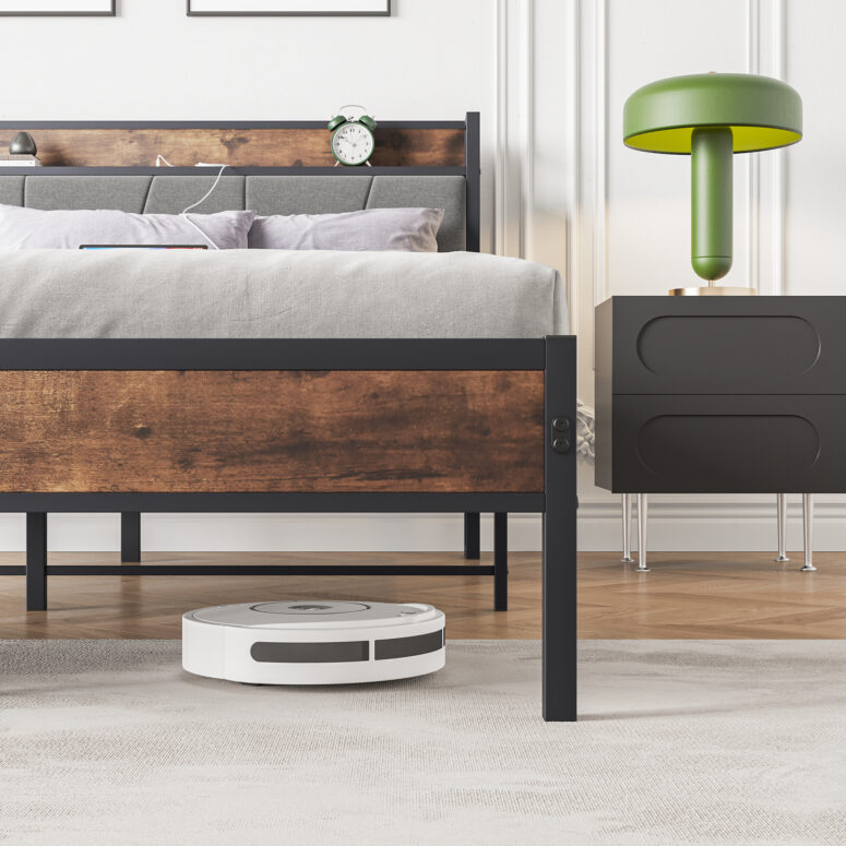 Bed Frame with USB Charger Station - Image 4