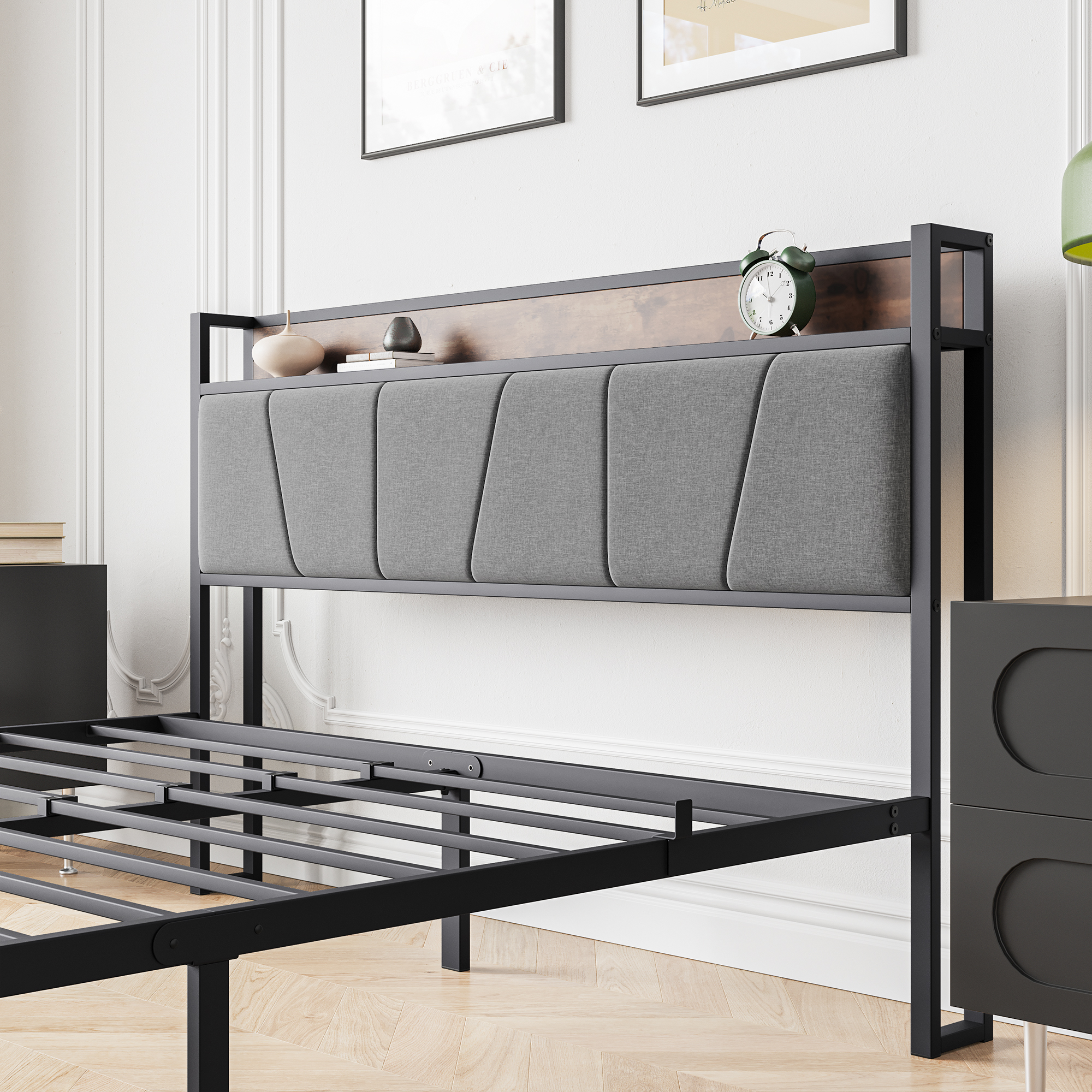 Bed Frame with USB Charger Station - Image 6