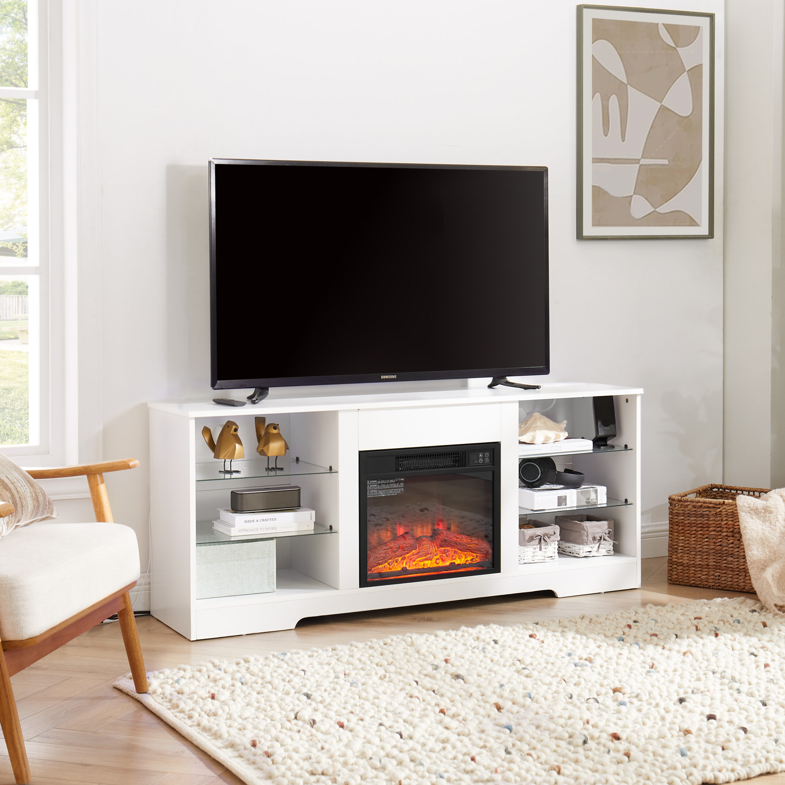 Electric Fireplace TV Stand - Image 3