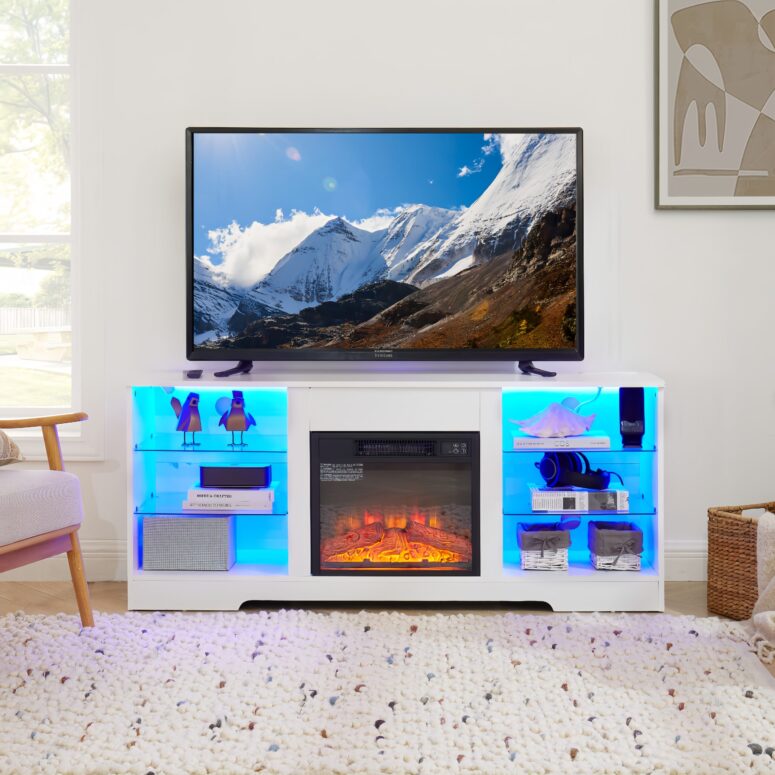 Electric Fireplace TV Stand - Image 2
