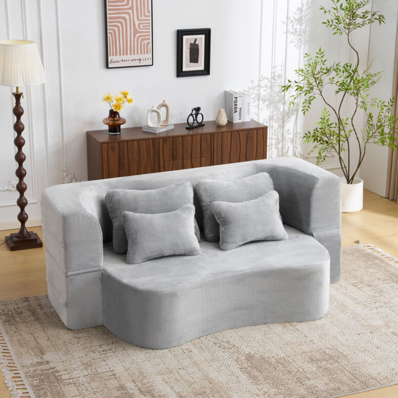 80" Convertiable Sofa Bed - Image 3