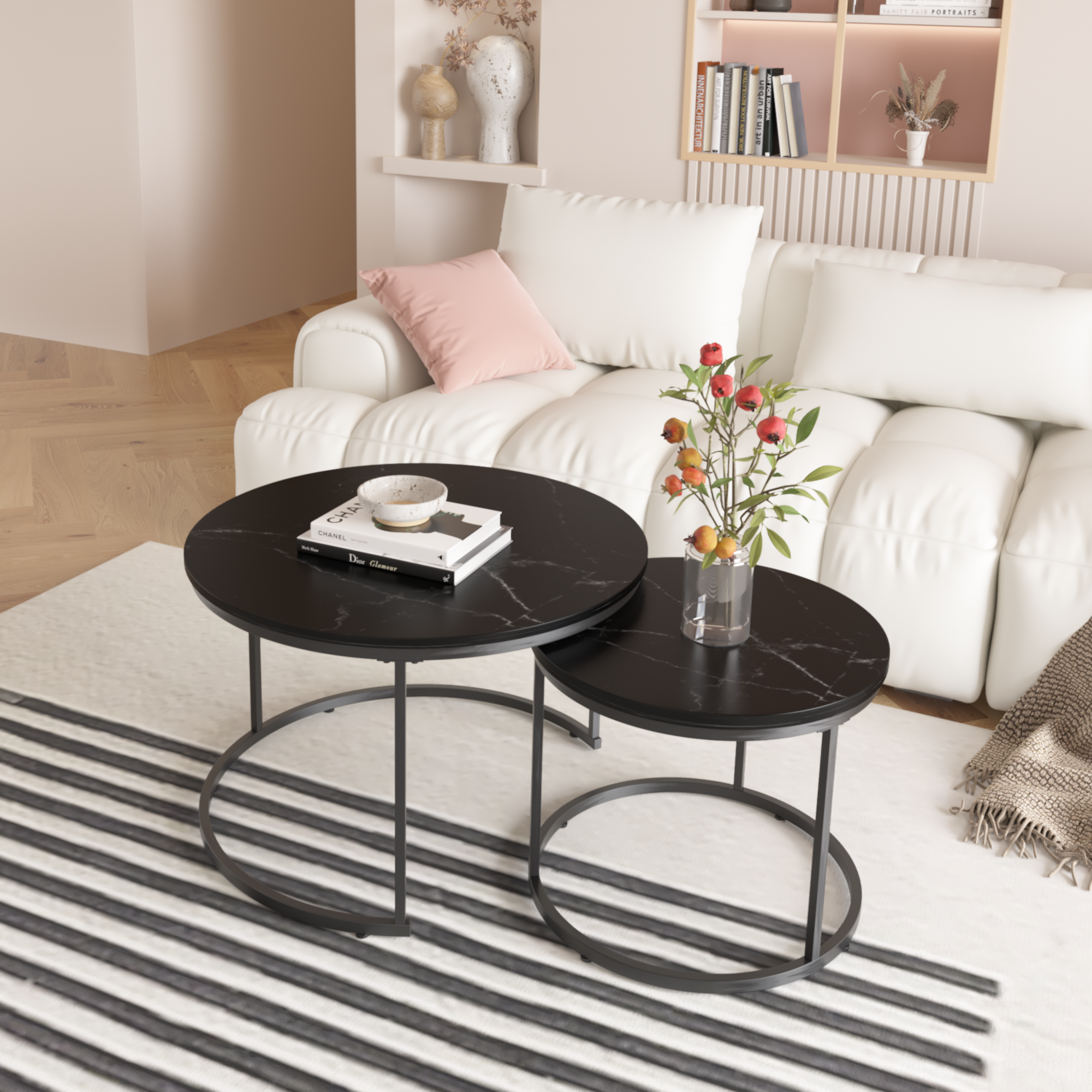 Nesting Coffee Table Set of 2 - Image 2