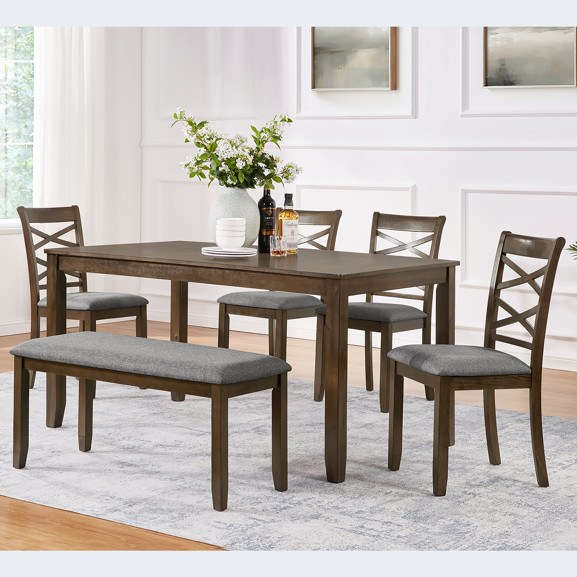 Dining Table Set for 6 - Image 3