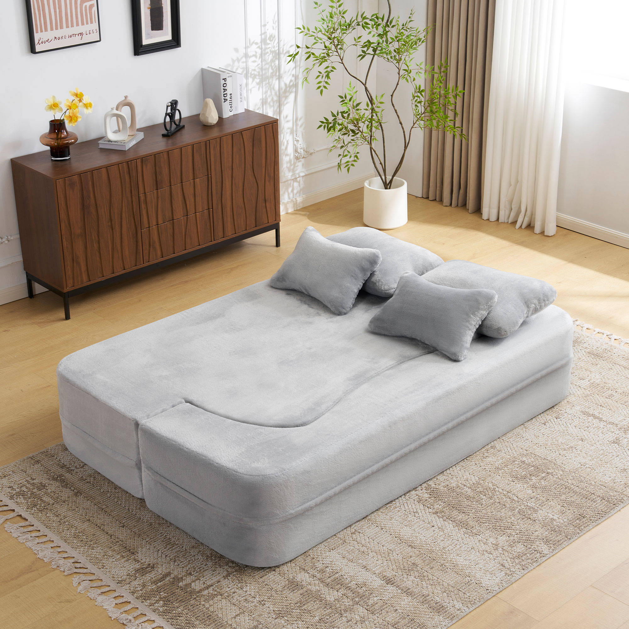 80" Convertiable Sofa Bed - Image 5