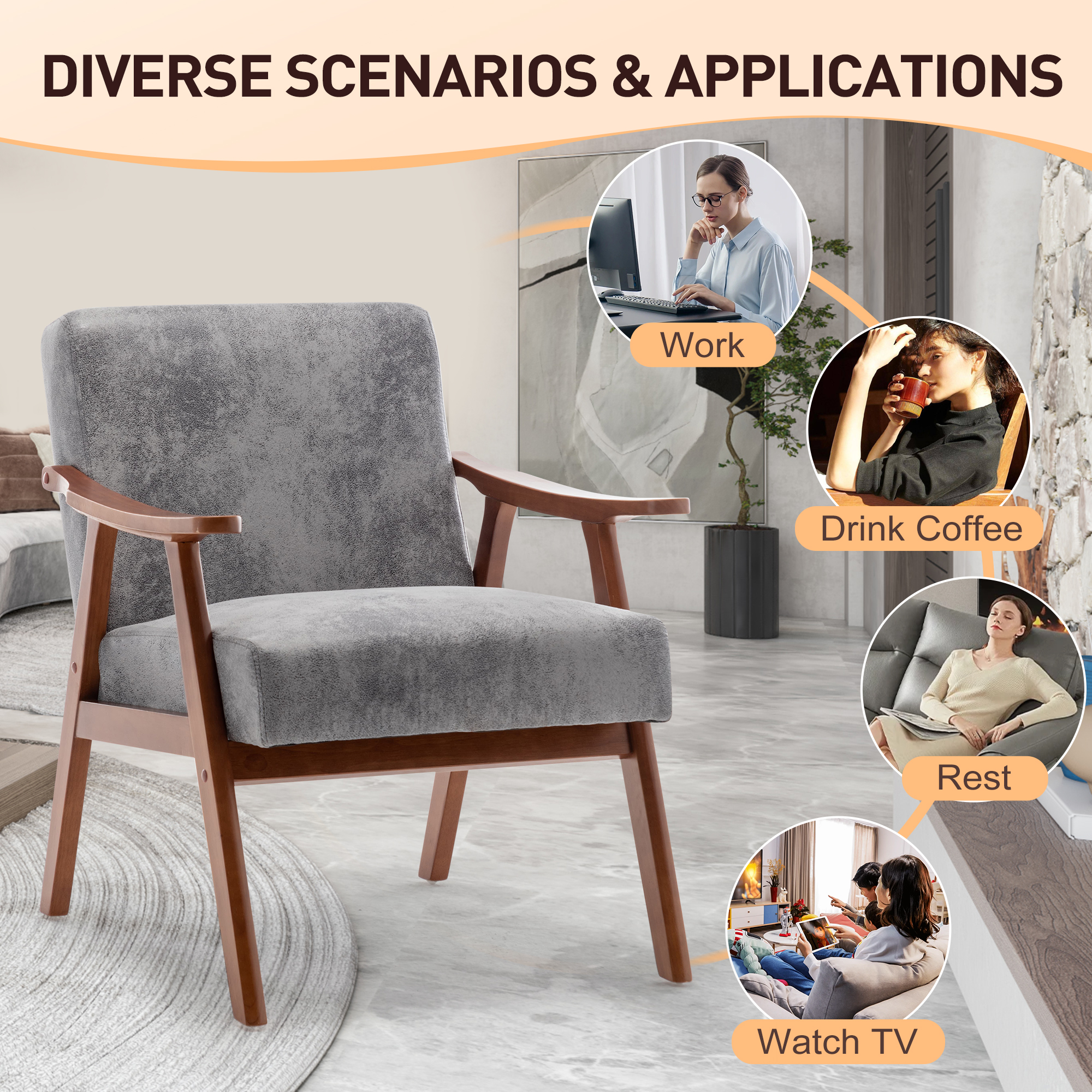 Mid-Century Accent ChairĀ  - Image 13