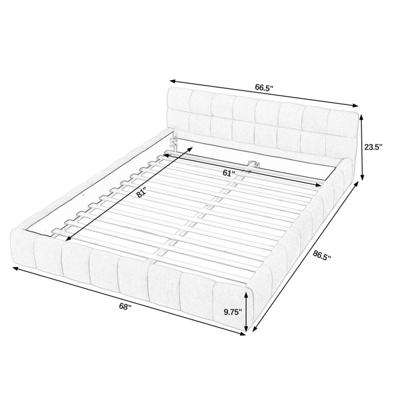 Queen Bed Frame with Headboard - Image 9