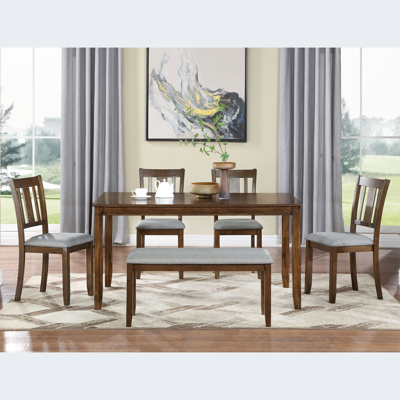 Dining Table Set for 6 - Image 2