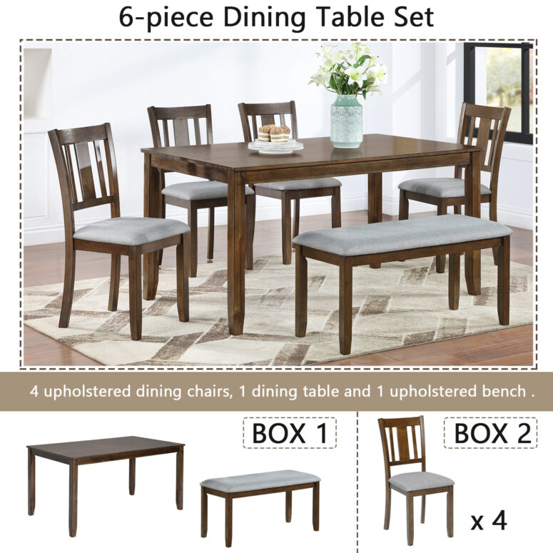 Dining Table Set for 6 - Image 13