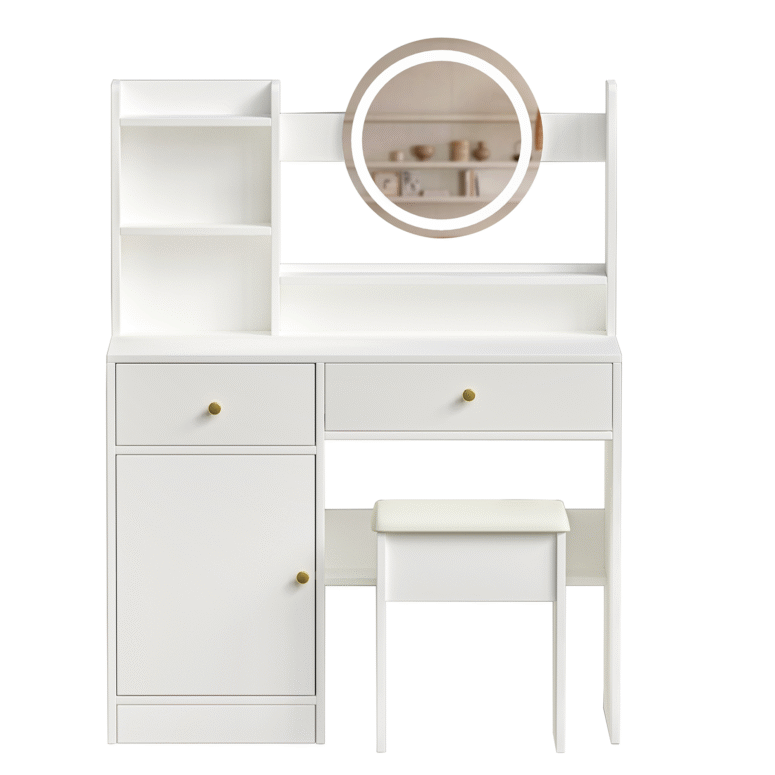 Vanity Desk with Mirror - Image 6