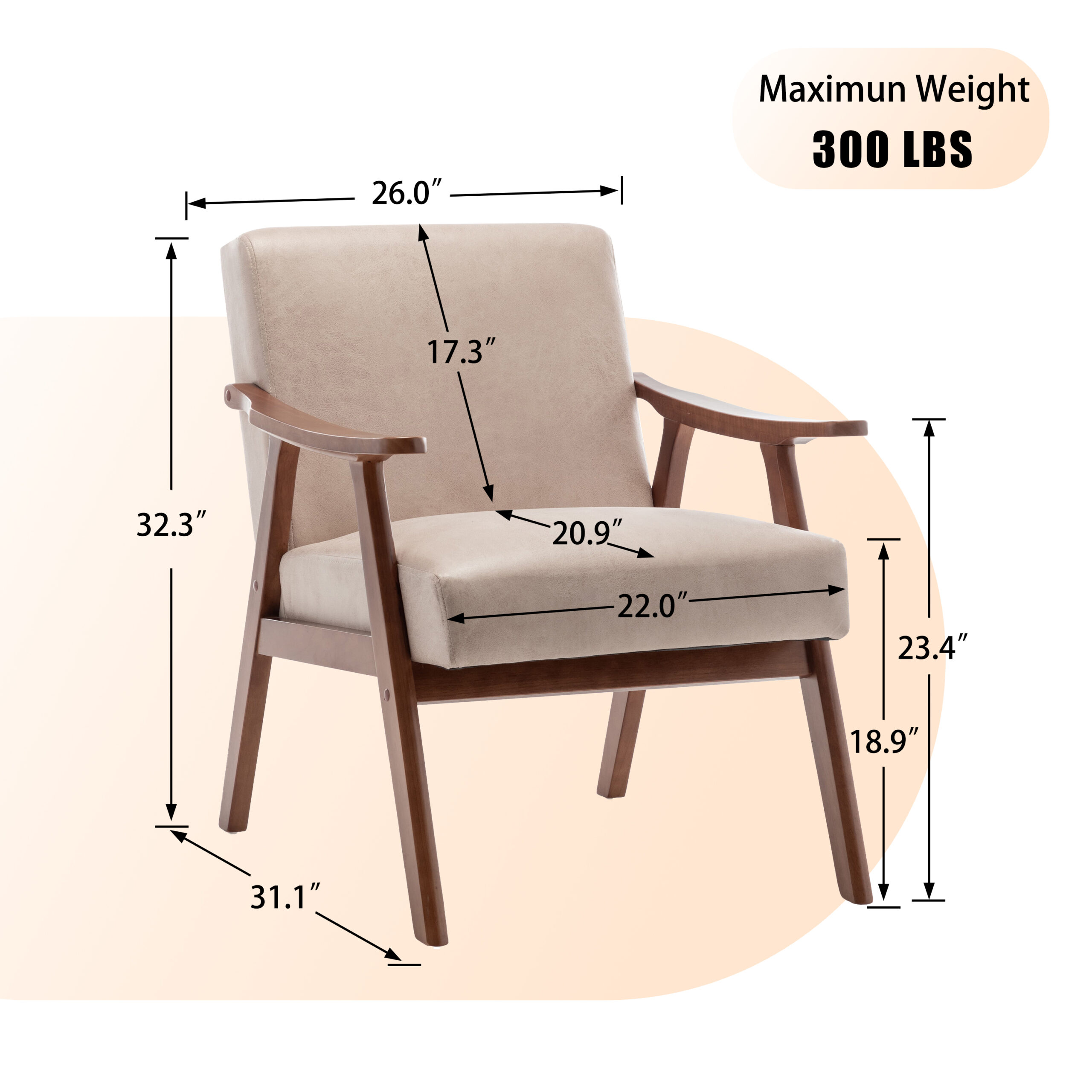 Mid-Century Accent ChairĀ  - Image 5