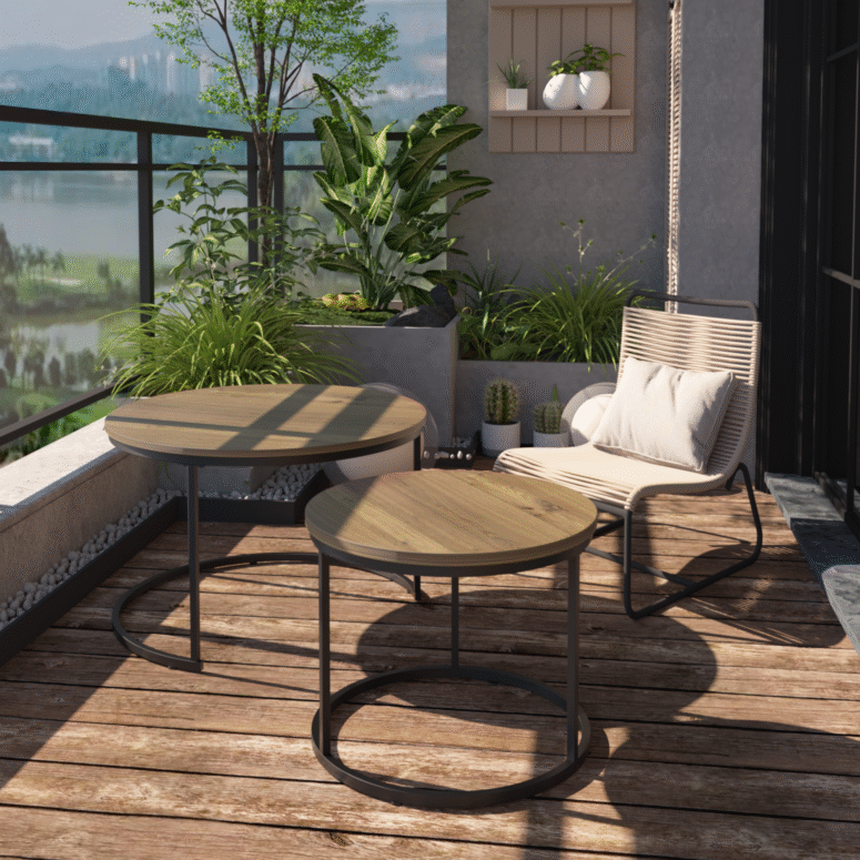 Nesting Coffee Table Set of 2 - Image 6