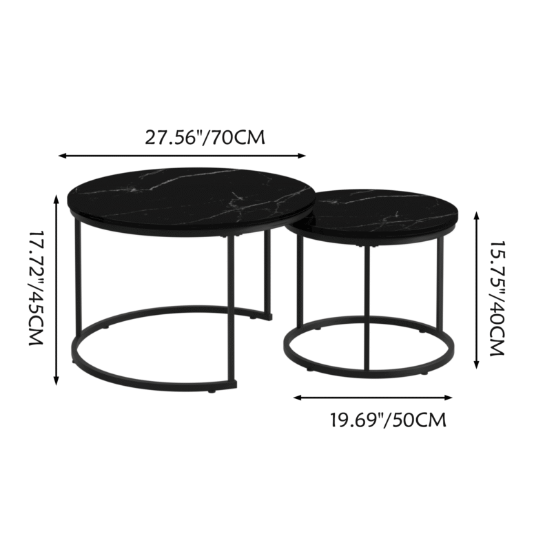 Nesting Coffee Table Set of 2 - Image 10