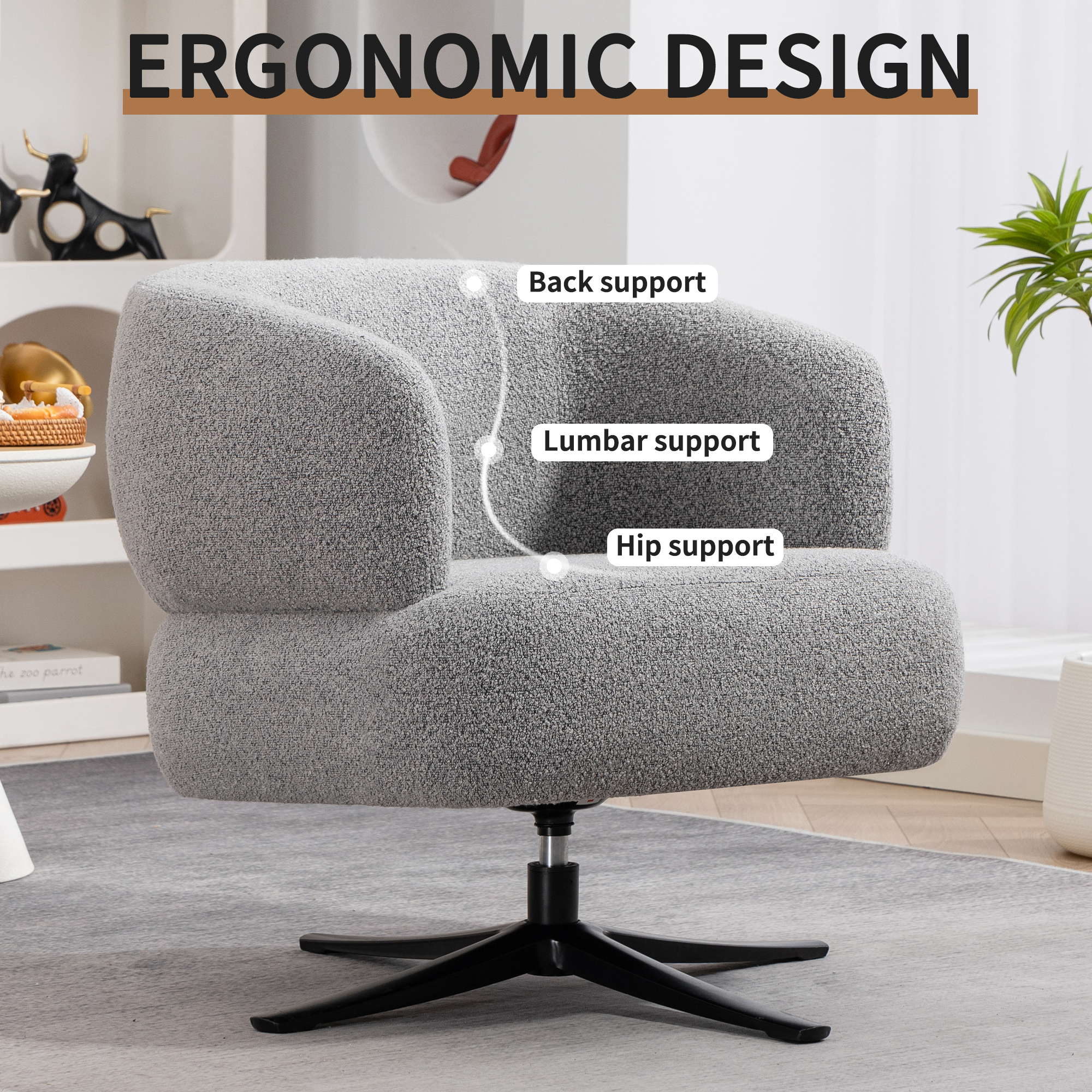 Swivel Accent Chair - Image 3