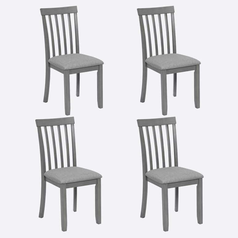 Solid Wood Dining Chairs Set of 4