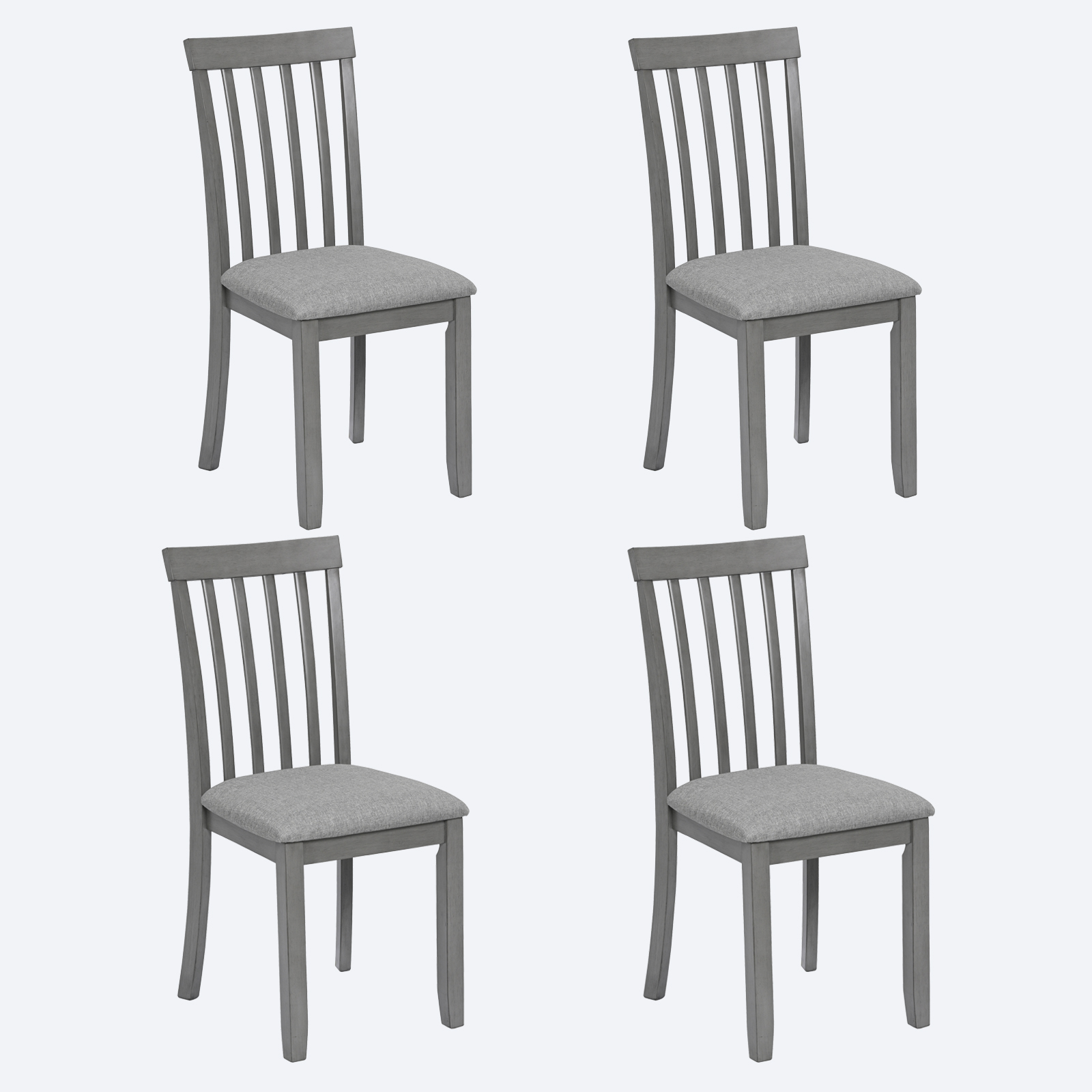Solid Wood Dining Chairs Set of 4