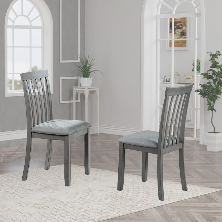 Solid Wood Dining Chairs Set of 4 - Image 2