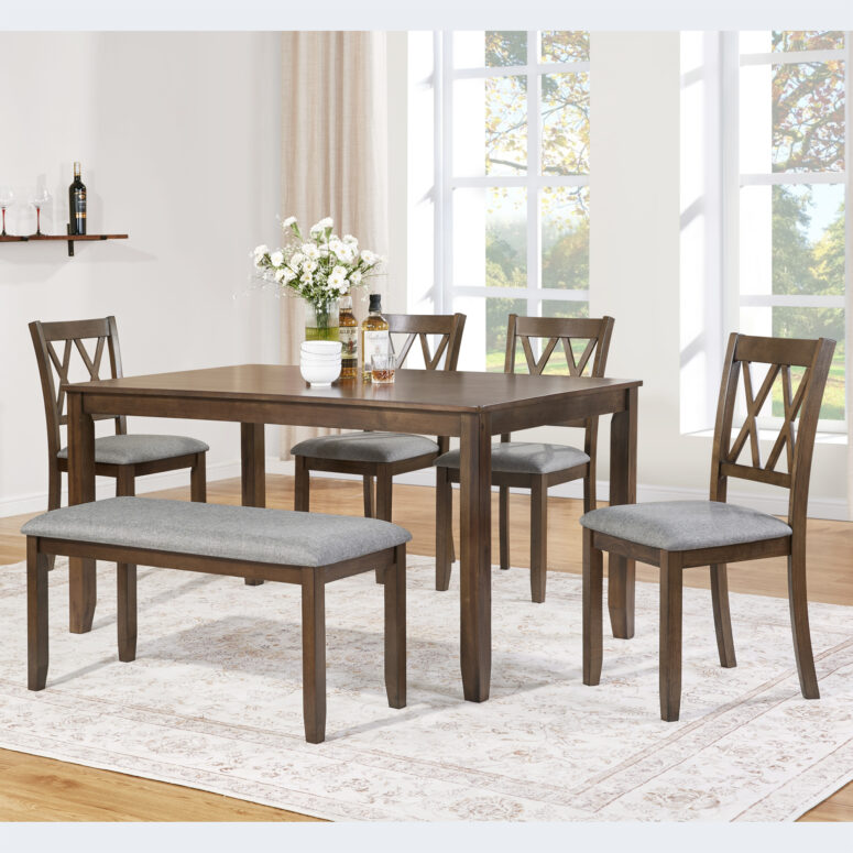 Dining Table Set for 6 - Image 4