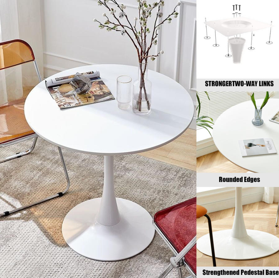 23.6“ Round Tulip Dining Table - Image 4