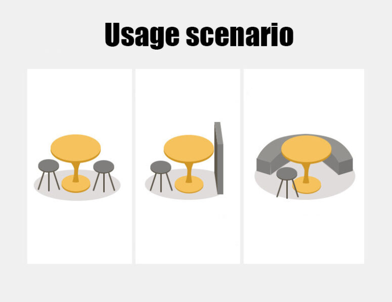 23.6“ Round Tulip Dining Table - Image 6