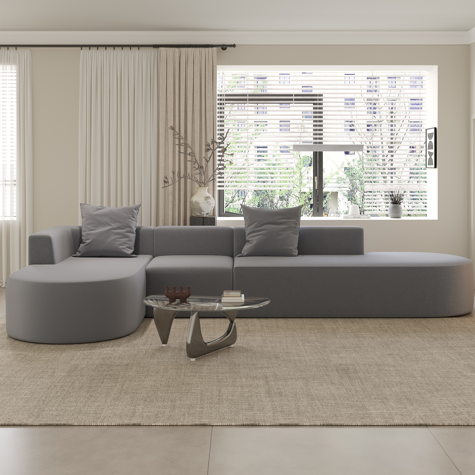 110 inch Modular Sectional Sofa - Image 2