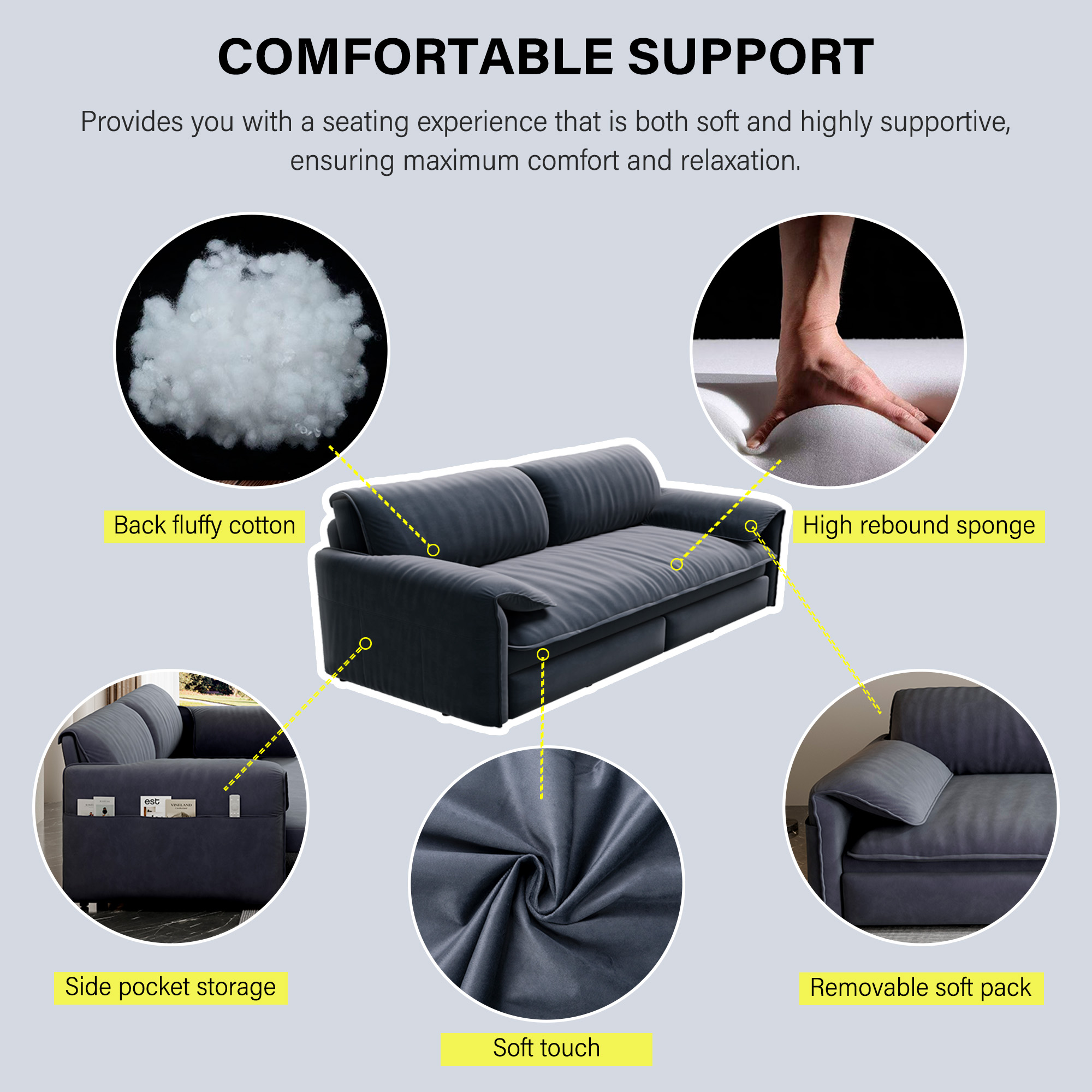 3 in 1 Convertible Sofa Bed - Image 6