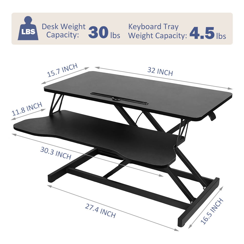 32 inch Standing Desk Converter - Image 4