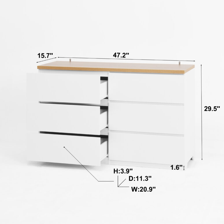 6 Drawers Storage Cabinet - Image 6