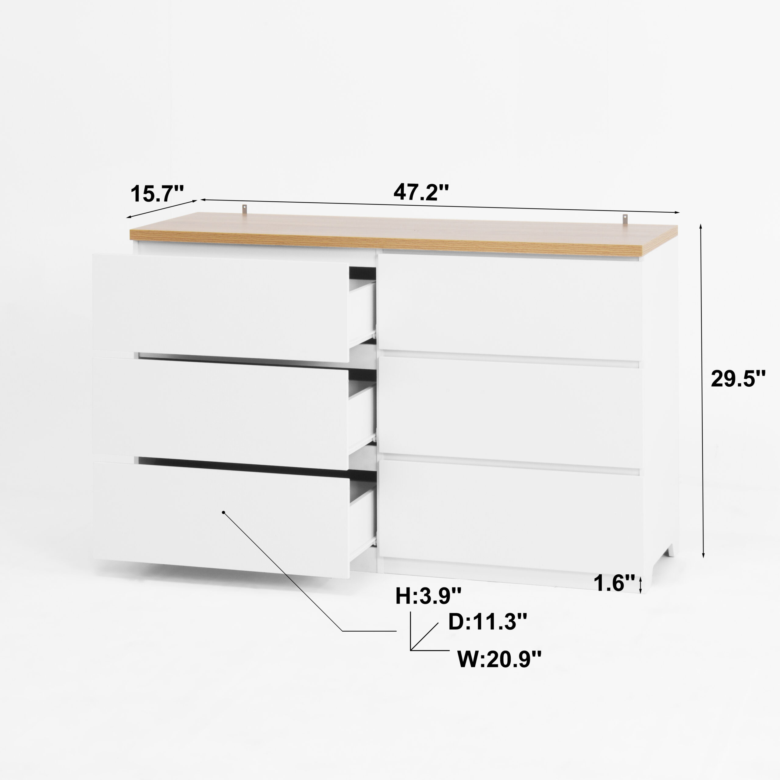 6 Drawers Storage Cabinet - Image 6