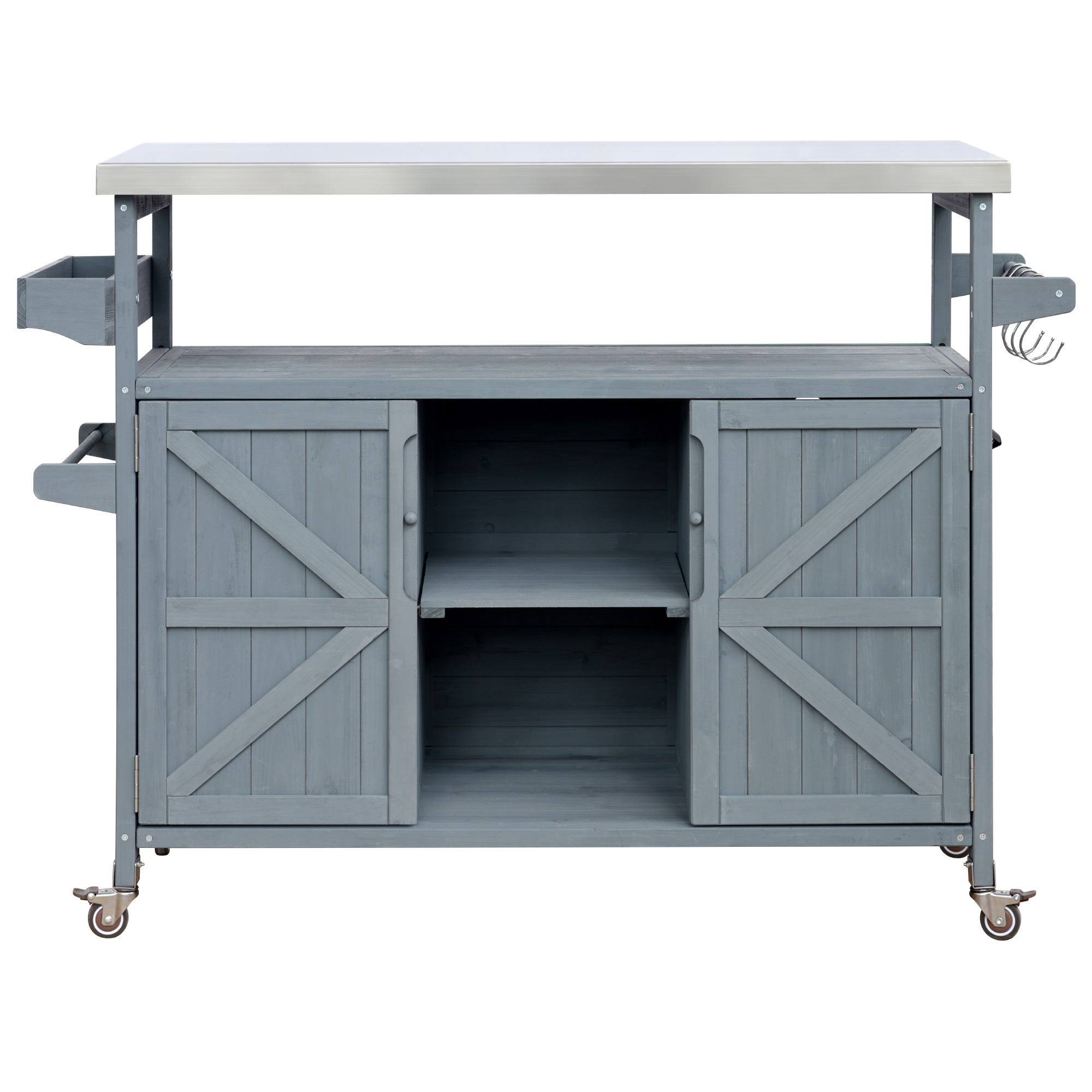 Kitchen Island, Rolling Storage Cart - Image 9