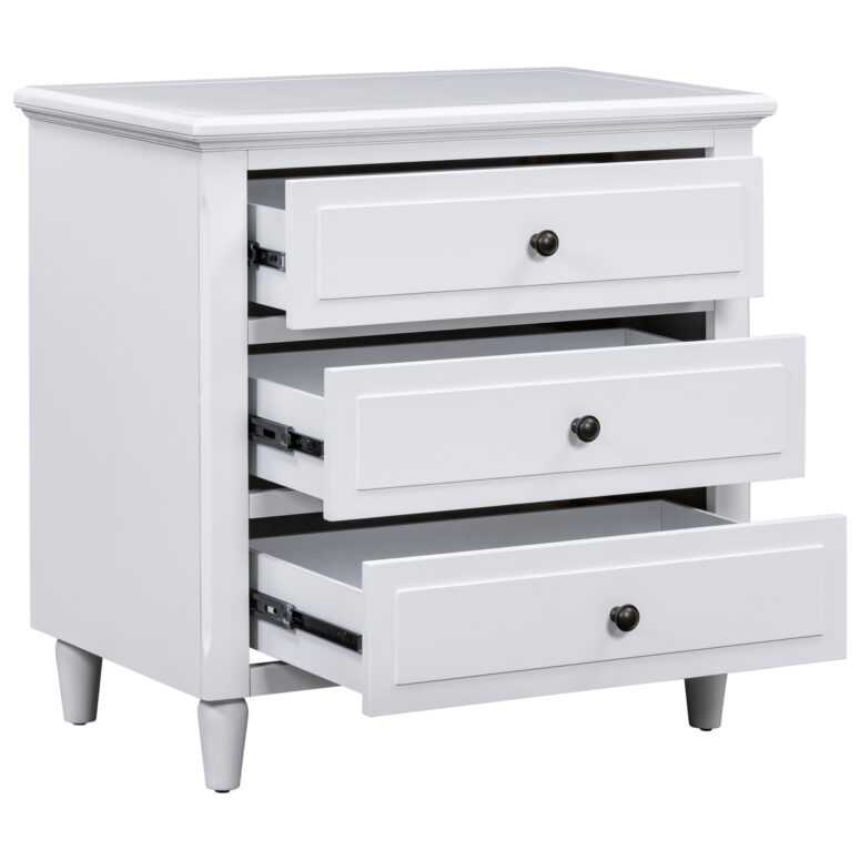 3 Drawers Nightstand - Image 7