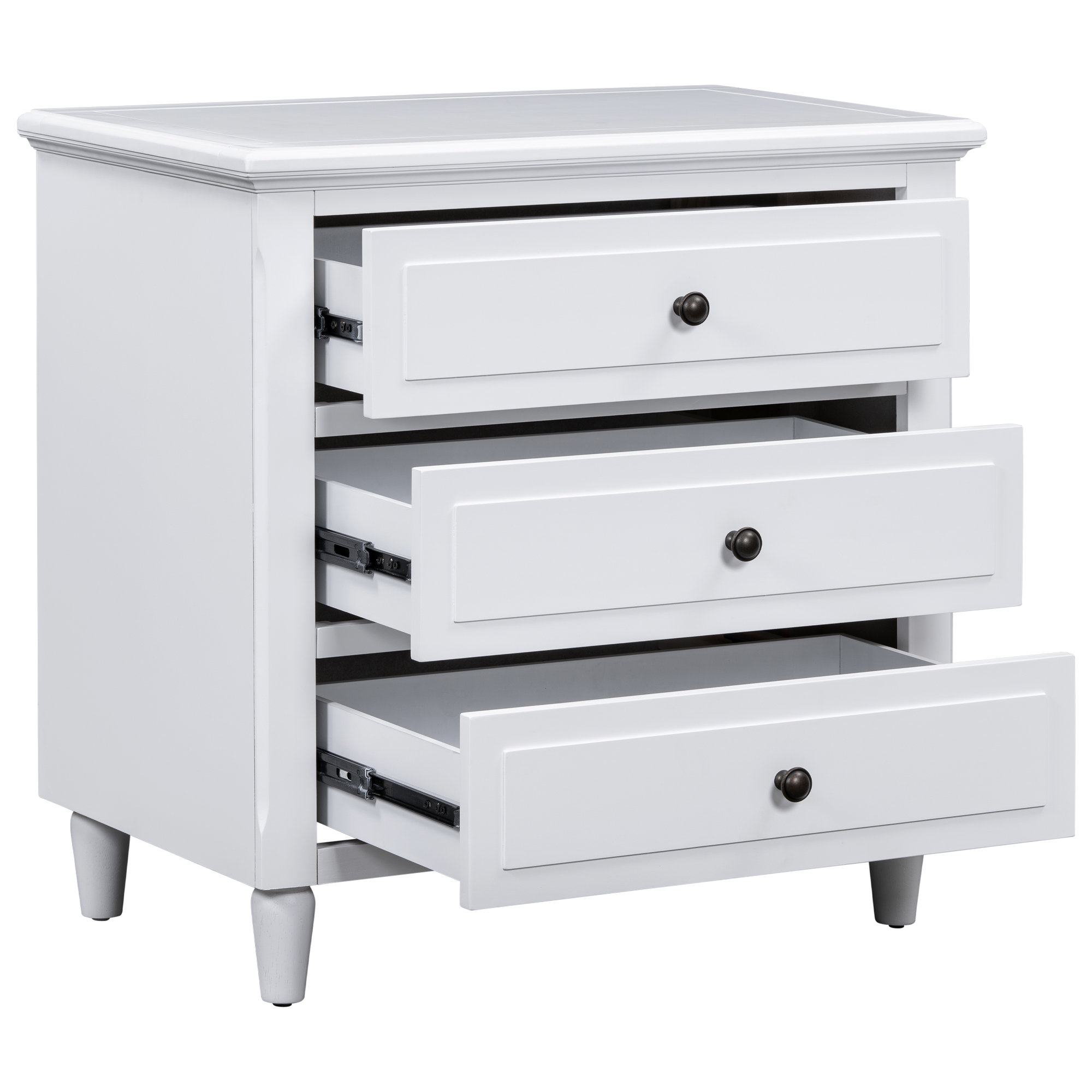 3 Drawers Nightstand - Image 7