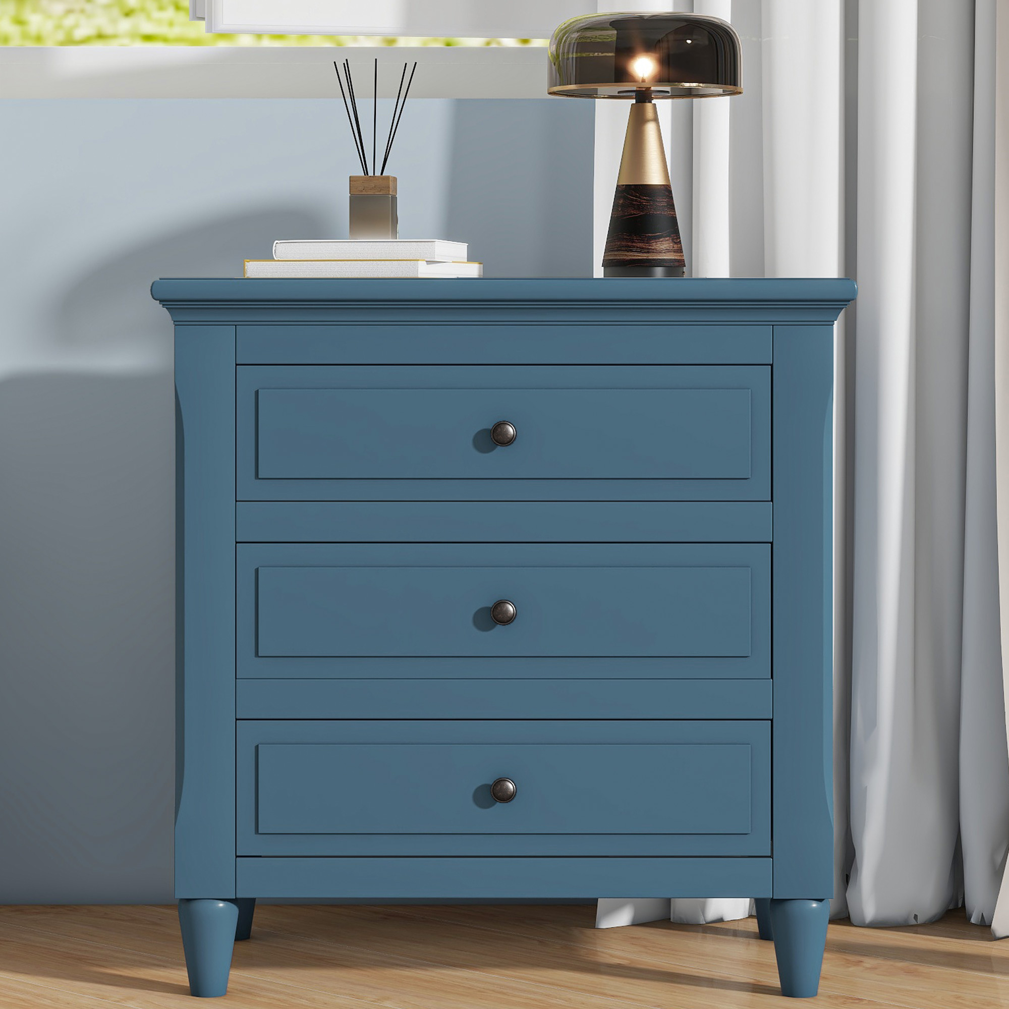 3 Drawers Nightstand - Image 4
