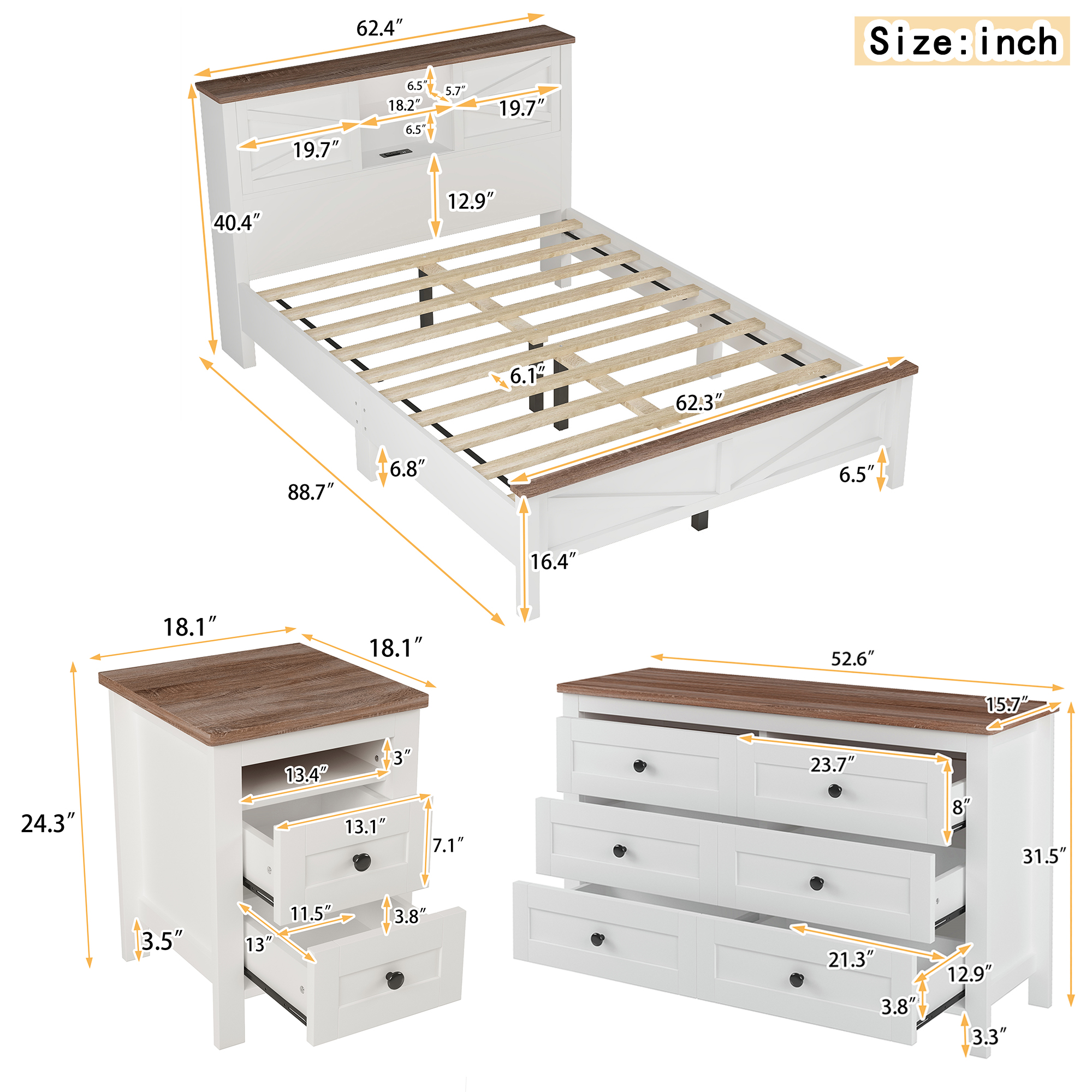 3-Pieces Bedroom Set - Image 7